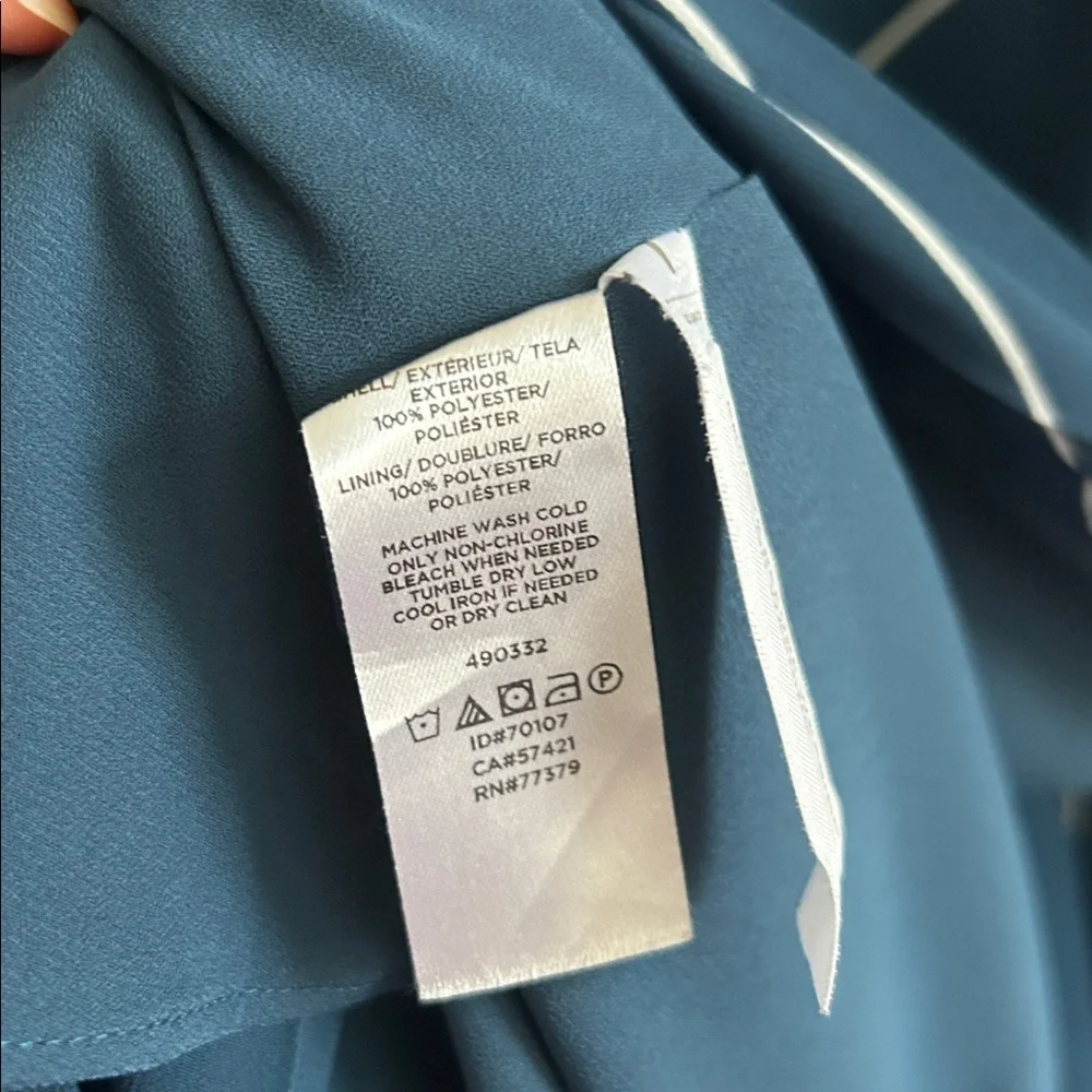 Ann Taylor Geo Chiffon Wrap Dress - Picture 8 of 8